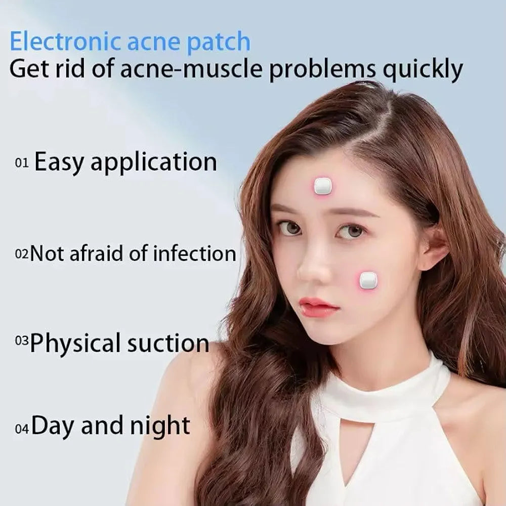 ENLIWISH Electronic Acne Patches Light Therapy Pimple Patch Red Light Zit Patches 6-Packs, Use 6-8 hours💫💥