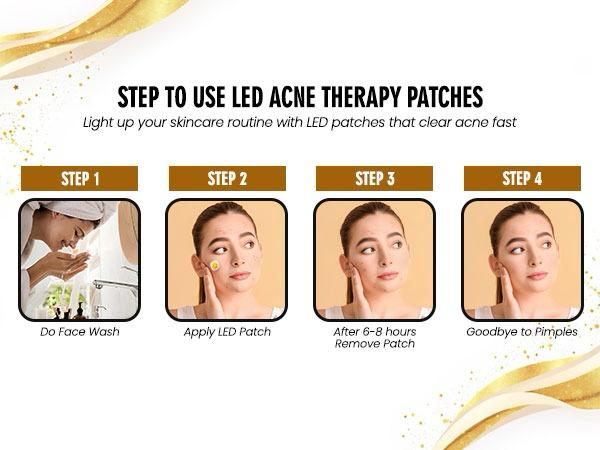 ENLIWISH Electronic Acne Patches Light Therapy Pimple Patch Red Light Zit Patches 6-Packs, Use 6-8 hours💫💥