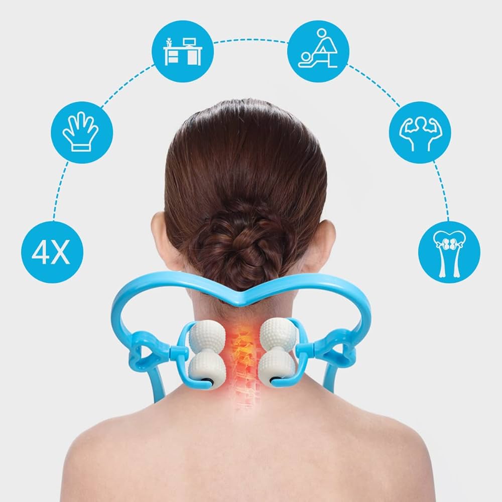 Roller Massager 6 Ball – Neck & Body Massager for Pain Relief 😝